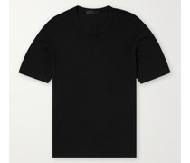 T-Shirt aus einer Baumwoll-Kaschmirmischung