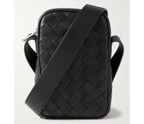 Mini Intrecciato Leather Messenger Bag