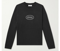 Oberteil aus Baumwoll-Jersey mit Logoprint