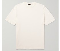 Schmal geschnittenes T-Shirt aus Baumwolle