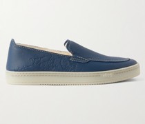 Eden Loafers aus vollnarbigem Leder mit Scritto-Muster