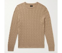Slim-Fit Cable-Knit Cashmere Sweater