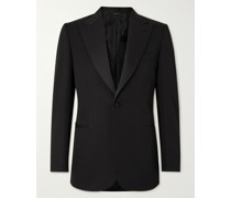 Virgilio Silk-Trimmed Wool Tuxedo Jacket