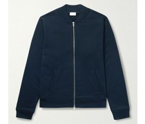 Pima Cotton-Jersey Varsity Jacket