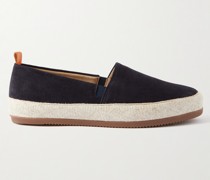 Espadrilles aus Veloursleder