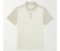 Colour-Block Cotton-Blend Piqué Polo Shirt