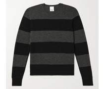 Striped Wool and Cashmere-Blend Sweater