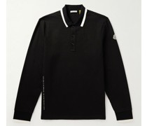 7 Moncler FRGMT Hiroshi Fujiwara Polohemd aus Baumwoll-Jersey mit Logoprint