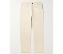Gerade geschnittene Chino aus Baumwoll-Twill