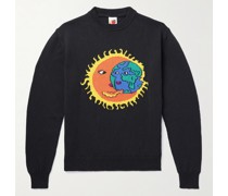 Pullover aus Biobaumwolle mit Intarsienmotiv