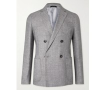 Double-Breasted Silk and Cashmere-Blend Blazer