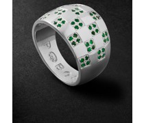 Quoth Ring aus Silber mit Smaragd