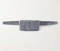 Cassette Mini Intrecciato Leather Belt Bag