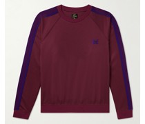 Sweatshirt aus Jersey mit Streifen und Logostickerei