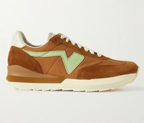FKT Runner Suede- and Leather-Trimmed Nylon-Blend Sneakers
