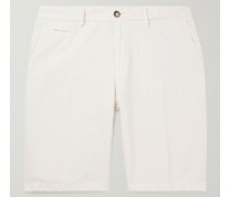 Straight-Leg Cotton, Linen and Lyocell-Blend Bermuda Shorts