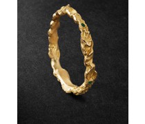 Ring aus recyceltem Gold mit Smaragden