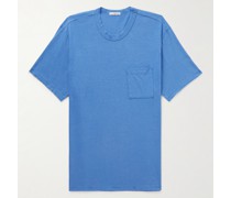 T-Shirt aus Jersey aus einer Baumwoll-Leinenmischung