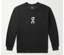 Club Sweatshirt aus Jersey aus einer Biobaumwollmischung mit Logoprint