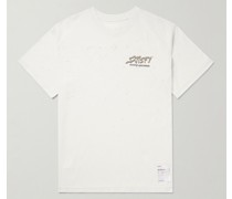 T-Shirt aus MothTech™-Jersey aus Baumwolle mit Logoprint in Distressed-Optik