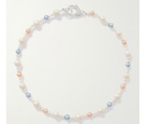 XL Pebbles Perlenkette aus Silber