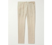 Straight-Leg Linen Trousers