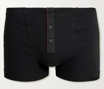 Albar Retropants aus gerippter Stretch-Biobaumwolle