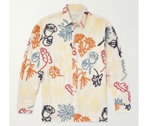 Pino Hemd aus einer Baumwoll-Wollmischung mit Stickerei
