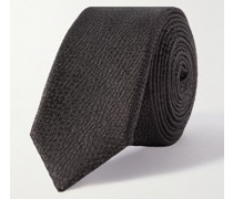 Krawatte aus Seiden-Jacquard, 5 cm