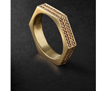Double Hexagon Gold Diamond Eternity Ring