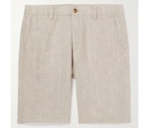Crown Shorts aus Leinen mit geradem Bein