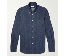 Button-Down Collar Cotton-Chambray Shirt