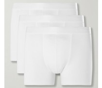 Set aus drei Retropants aus Stretch-Lyocell