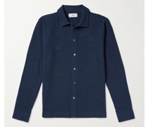 Doppelseitige Hemdjacke aus Jersey aus einer Baumwollmischung