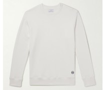 Logo-Embroidered Cotton and Cashmere-Blend Jersey Sweatshirt