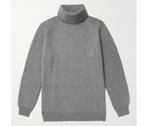 Rollkragenpullover aus Kaschmir in Rippstrick
