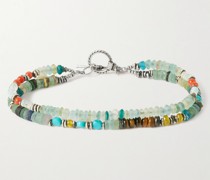 Playa Azul Silver Multi-Stone Wrap Bracelet