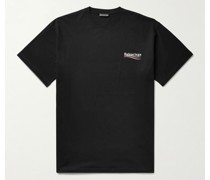 Oversized Logo-Print Cotton-Jersey T-Shirt