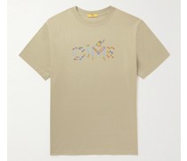 T-Shirt aus Baumwoll-Jersey mit Logoprint