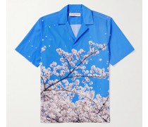 Maitan Hemd aus bedruckter Biobaumwollpopeline mit Reverskragen