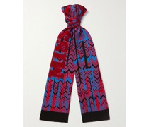 Schal aus Jacquard-Strick aus Baumwolle