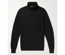 Rollkragenpullover aus einer Kaschmir-Seidenmischung