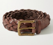3cm Braided Leather Belt