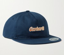 Liquid Script Baseballkappe aus Baumwoll-Twill mit Logostickerei