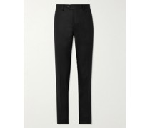 Modluca Bundfaltenhose mit geradem Bein aus Wollflanell