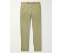 Winch2 schmal und gerade geschnittene Hose aus Stonewashed-Twill aus einer Baumwollmischung