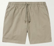 Easy gerade geschnittene Shorts aus Baumwoll-Twill mit Kordelzugbund