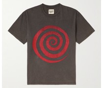 Lost T-Shirt aus Baumwoll-Jersey mit Print in Glitter-Optik