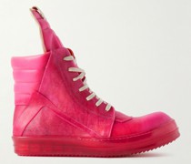 Geobasket High-Top-Sneakers aus Leder und Gummi