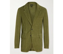 Unstructured Cotton-Corduroy Suit Jacket